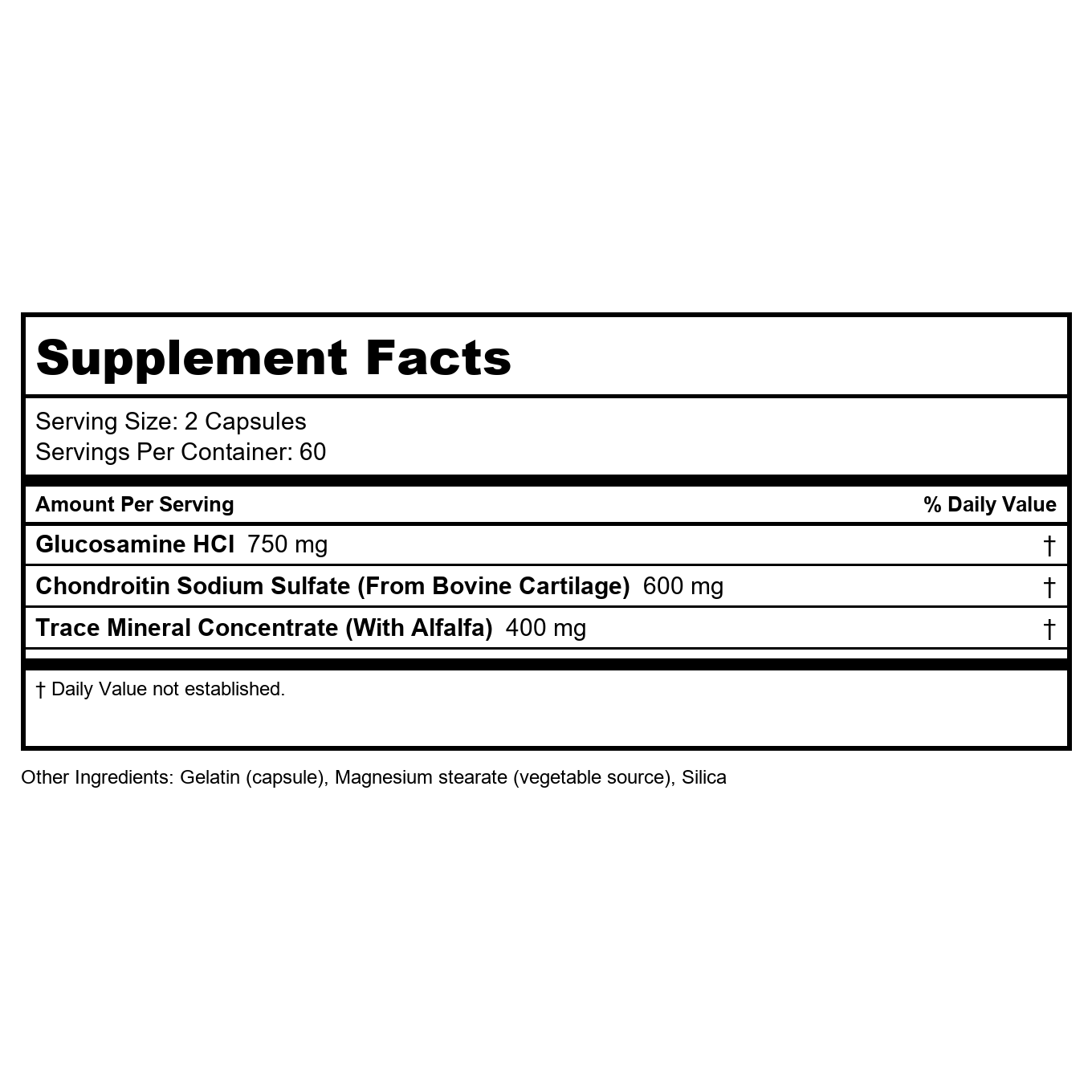 Now Foods Glucosamine & Chondroitin with Trace Minerals 120 Vcaps - 3228 - 2 Pack