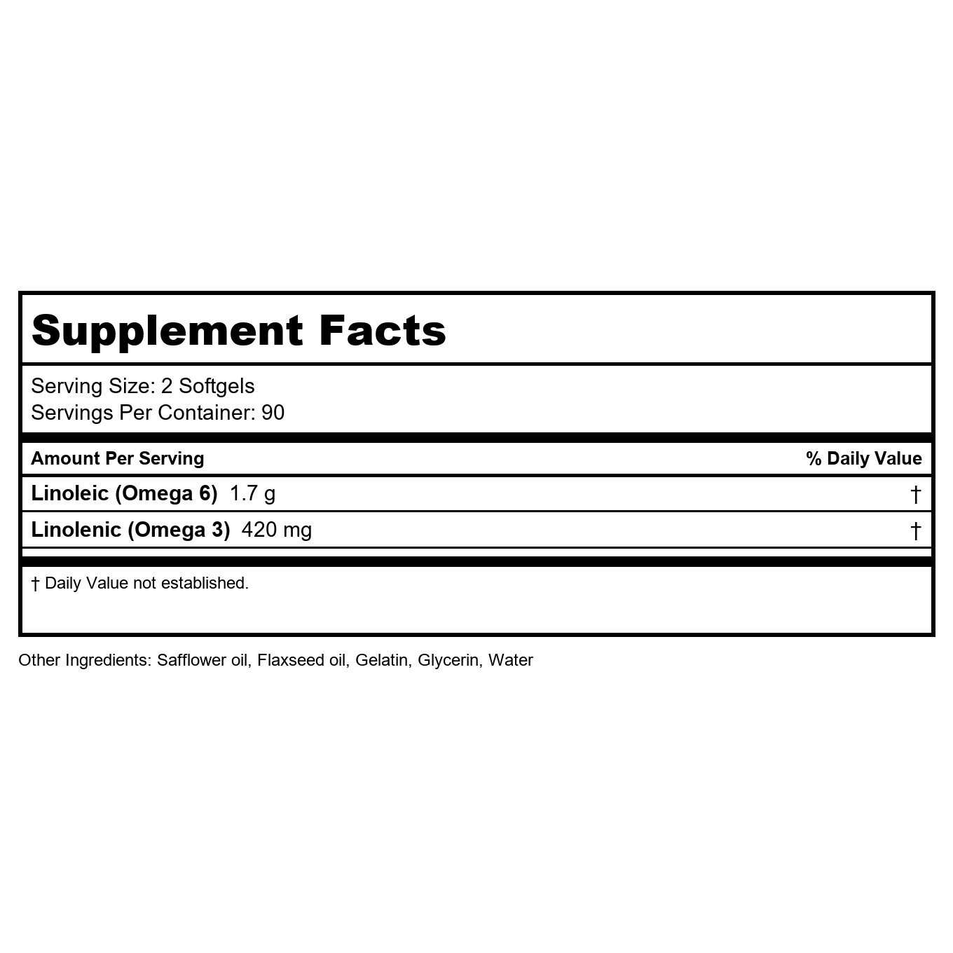 BodyBio Balance Oil 180 Softgels