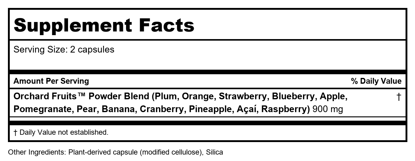 Nature's Way Orchard Fruits 60 Vcaps - 14794