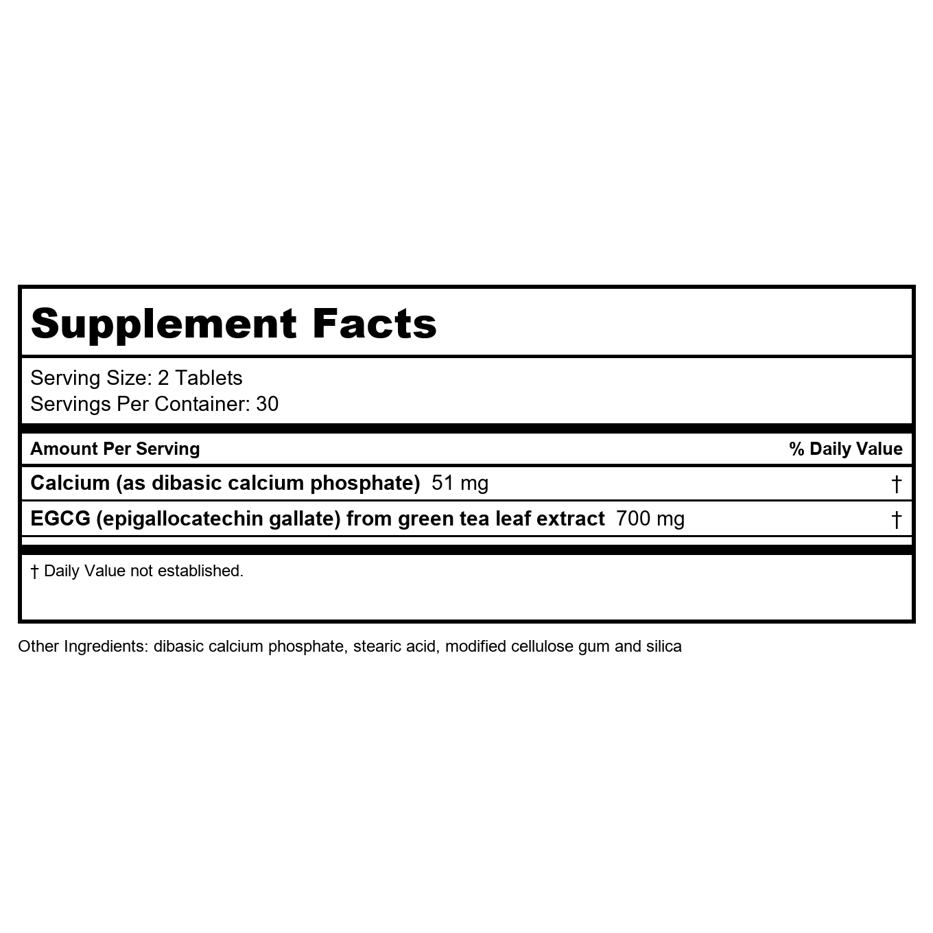 Source Naturals - EGCG 350 mg. - 60 Tablets