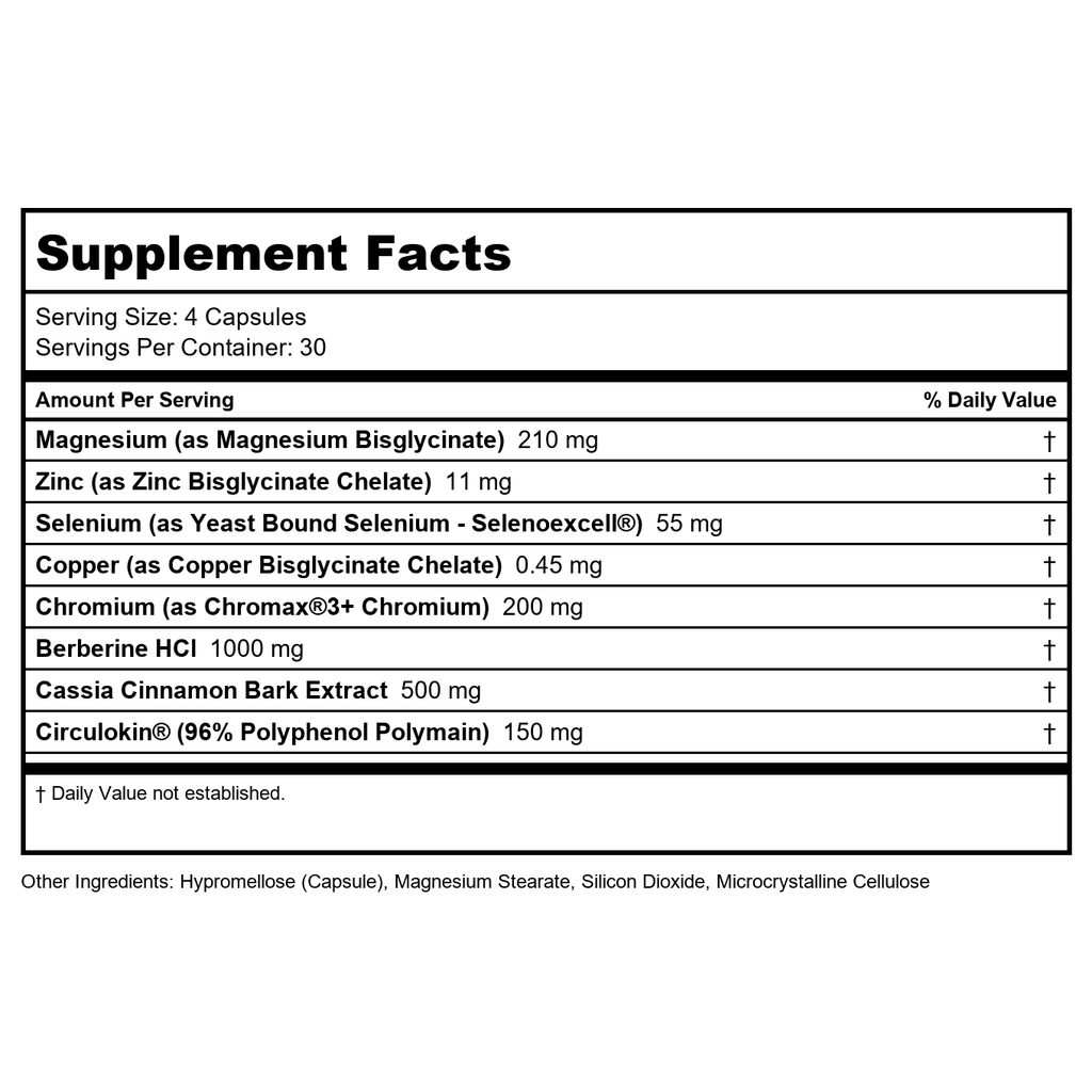 Zahler - Diabetter Advanced Glucose Support - 120 Capsules