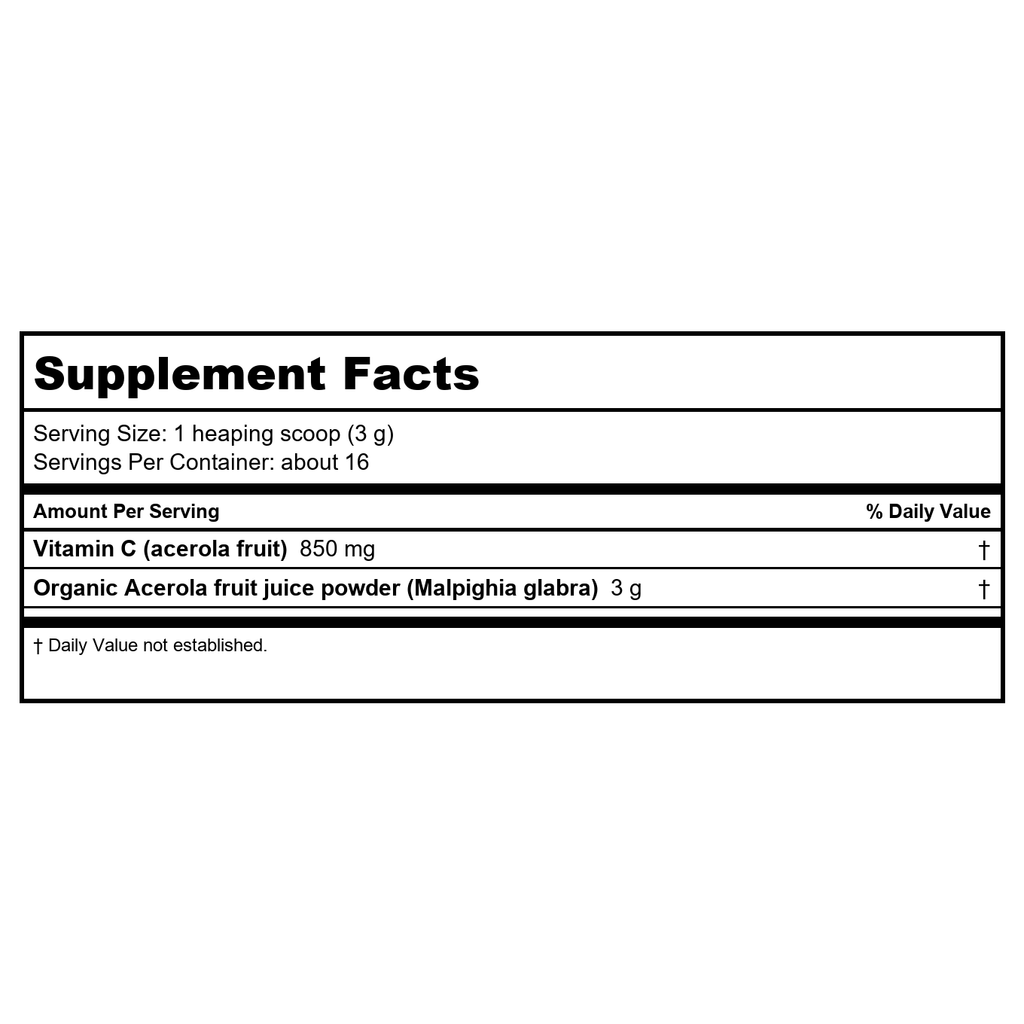 Flora Acerola Powder 1.8 Oz