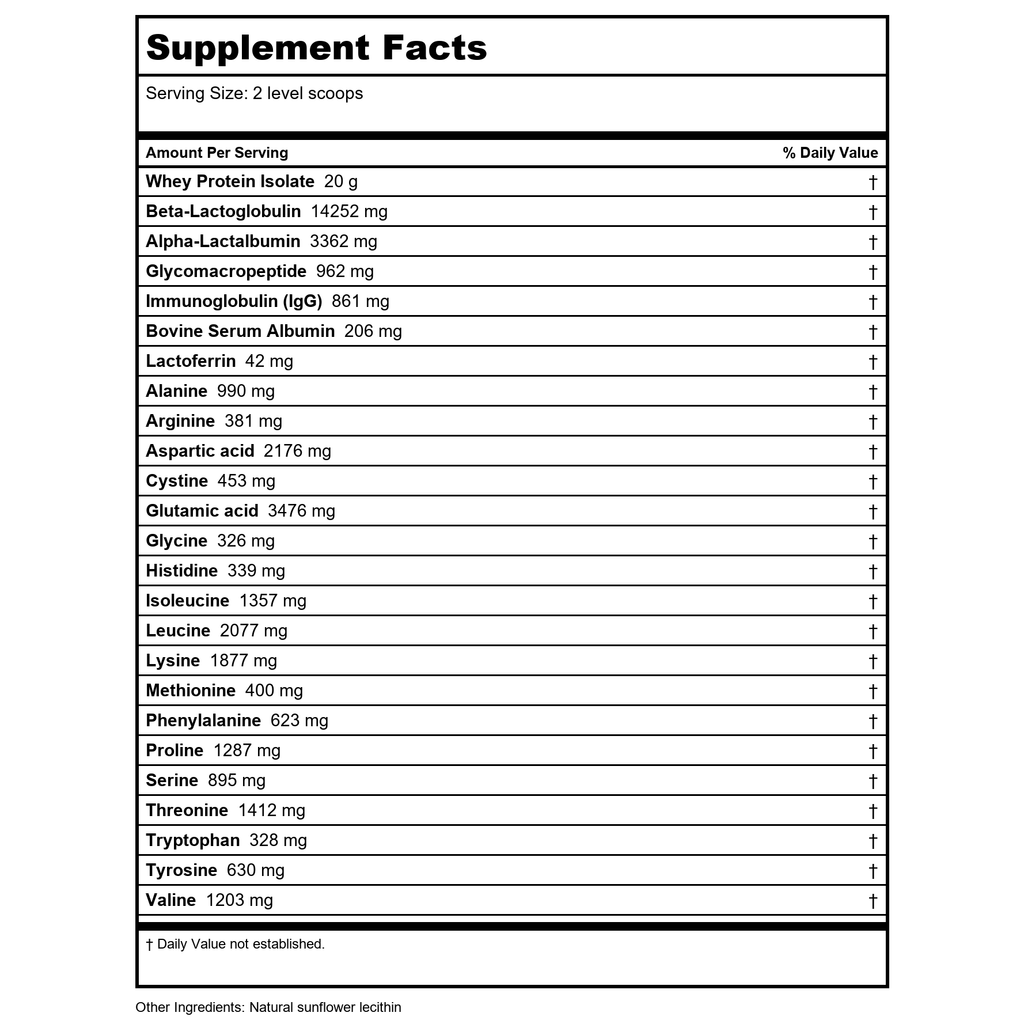 Biotics Research Whey Protein Isolate Vanilla 16oz