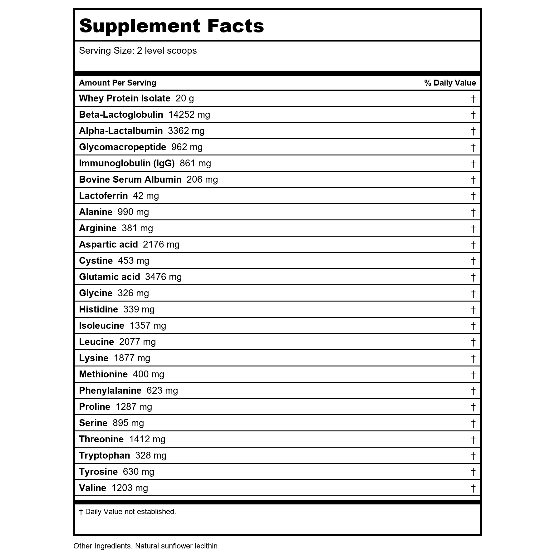 Biotics Research Whey Protein Isolate Vanilla 16oz