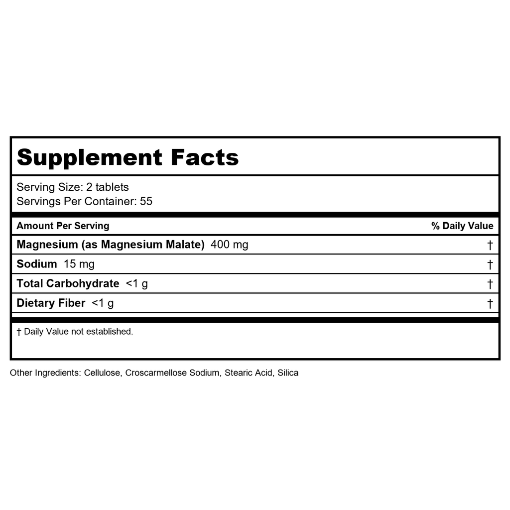 Thompson Magnesium Malate 400mg 120 Tablets - 19159