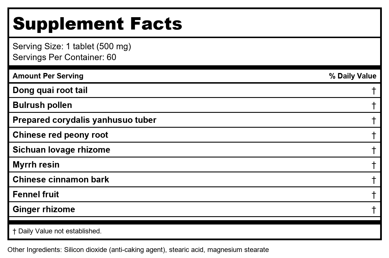 Kan Herb Essentials Dispel Stasis in the Lower Palace 60 Tablets