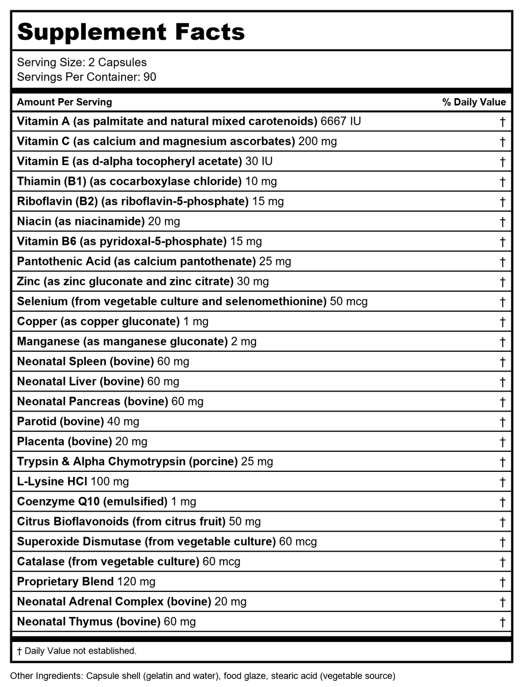 Biotics Research Bio-Immunozyme Forte 180 Capsules