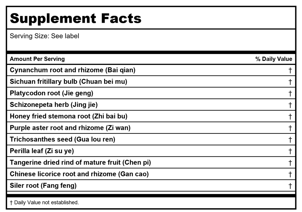 Kan Herb Traditionals Lung Qi Release 120 Tablets