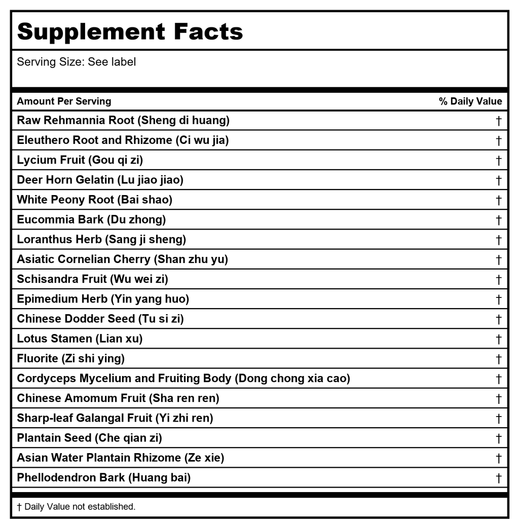 Kan Herb Chinese Modular Solutions Replenish Essence 300 Tablets