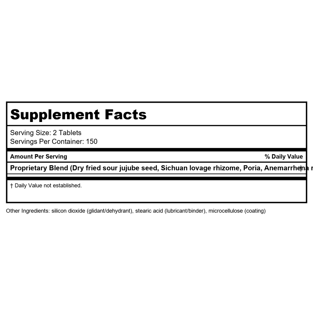Kan Herb Traditionals Zizyphus Sleep Formula 300 Tablets