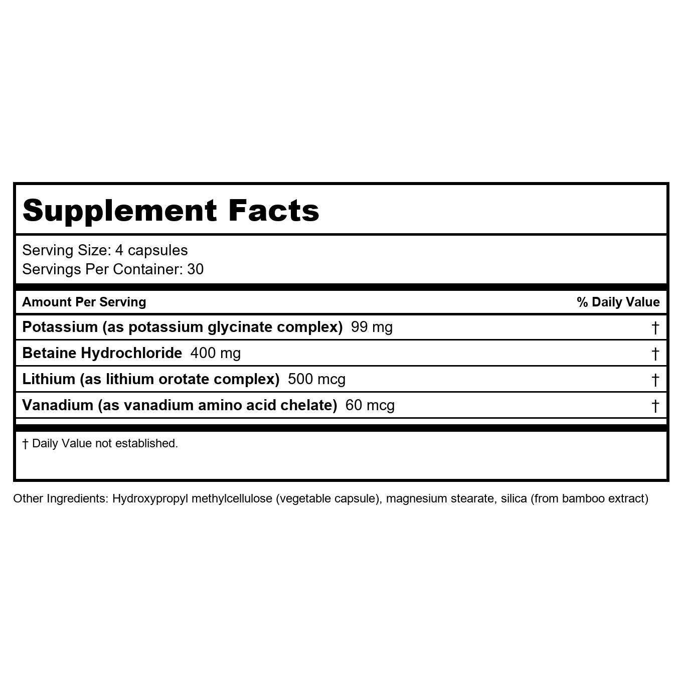 NuMedica MineralPlex 120 Vcaps