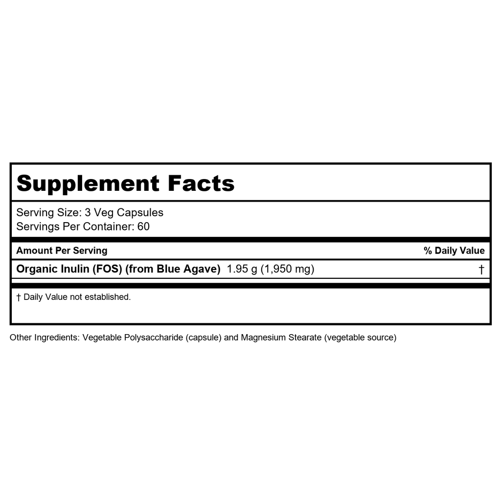 Now Food Prebiotic Inulin Fiber 180 Vcaps