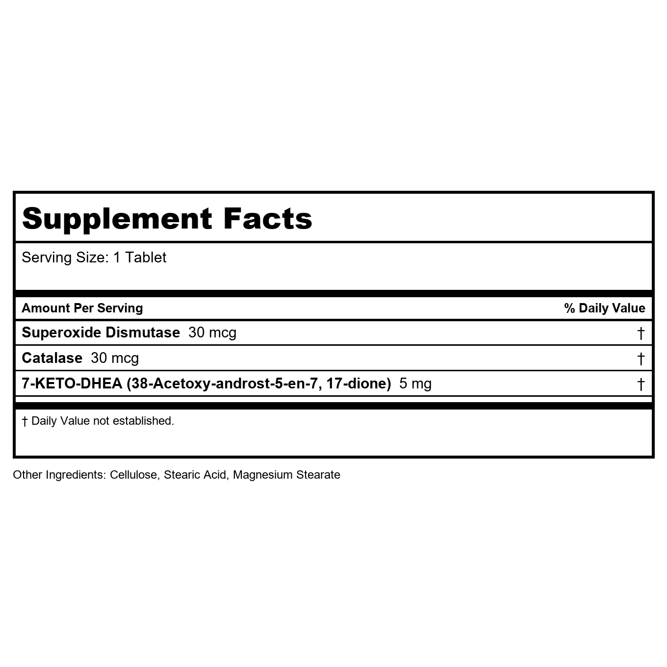 Biotics Research 7-Keto-Zyme 120 Tablets