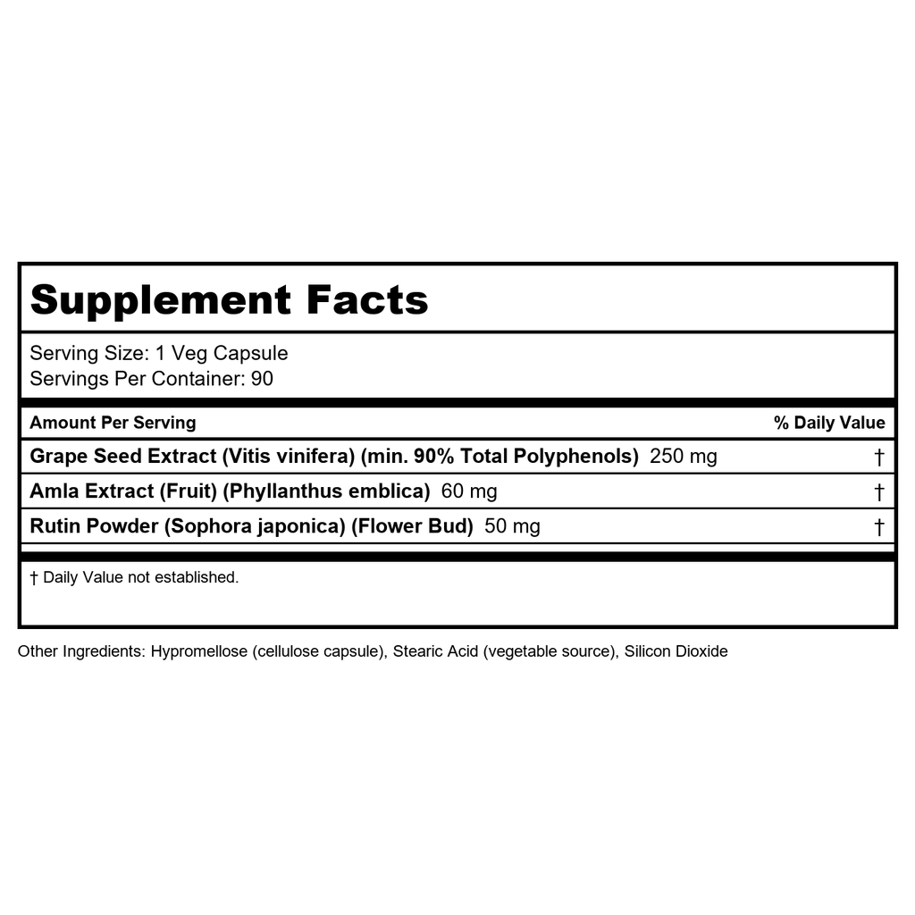 Now Foods Grape Seed Extra Strength 250 mg 90 Vcaps - 3274 - 2 Pack