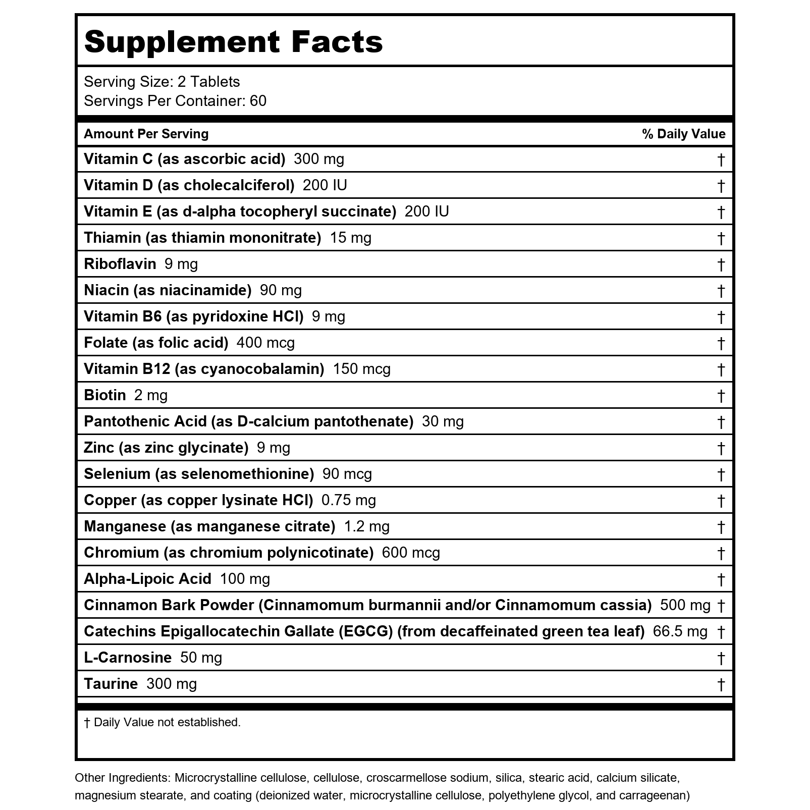 Metagenics MetaGlycemX 60 Tablets - 2 Pack