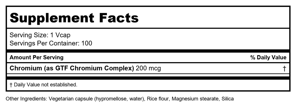 Nature's Way GTF Chromium 100 Vcaps - 3 Pack