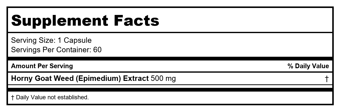 Nature's Way Horny Goat Weed 60 Vcaps - 15311 - 2 Pack