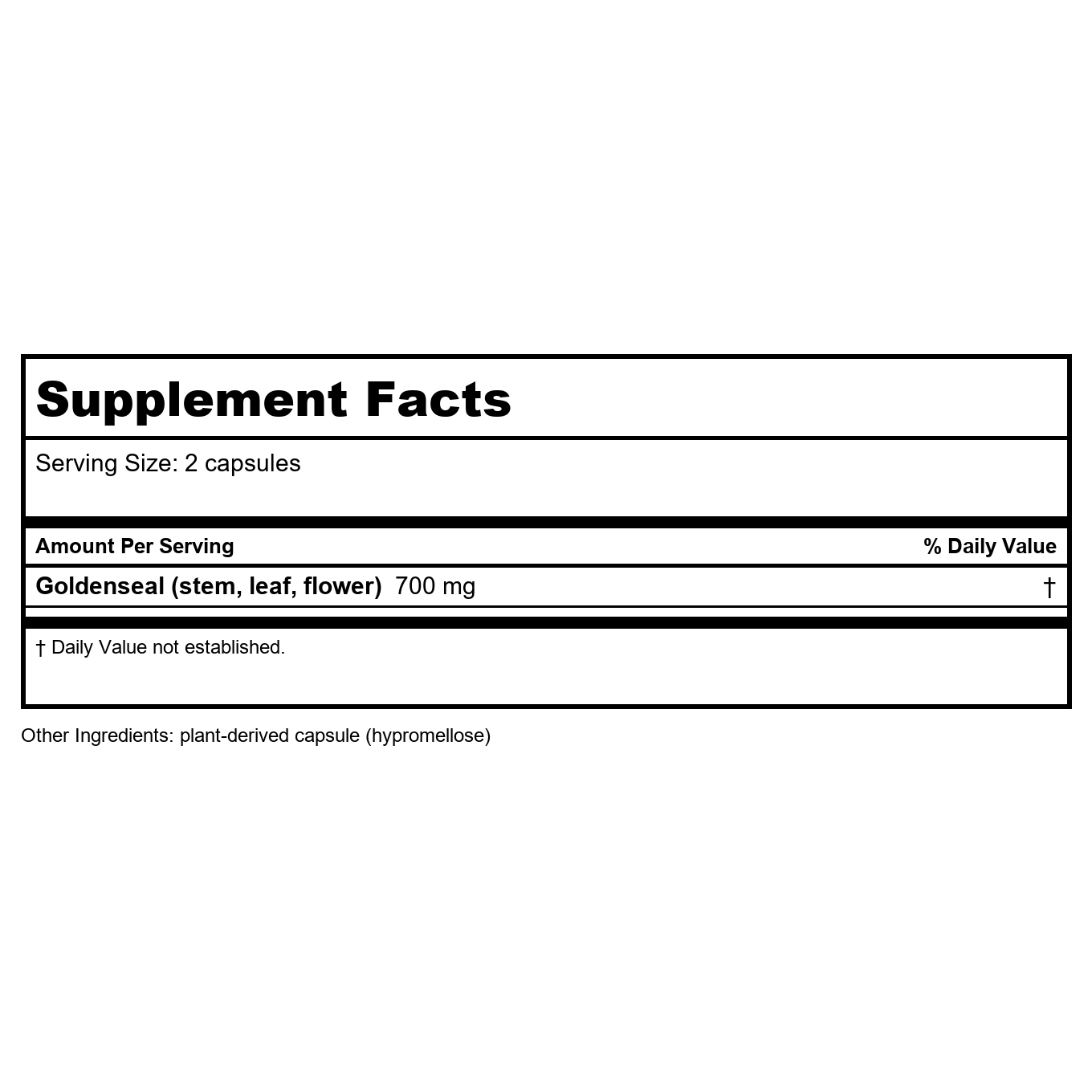 Nature's Way Goldenseal Herb 100 Vcaps - 13700 - 3 Pack