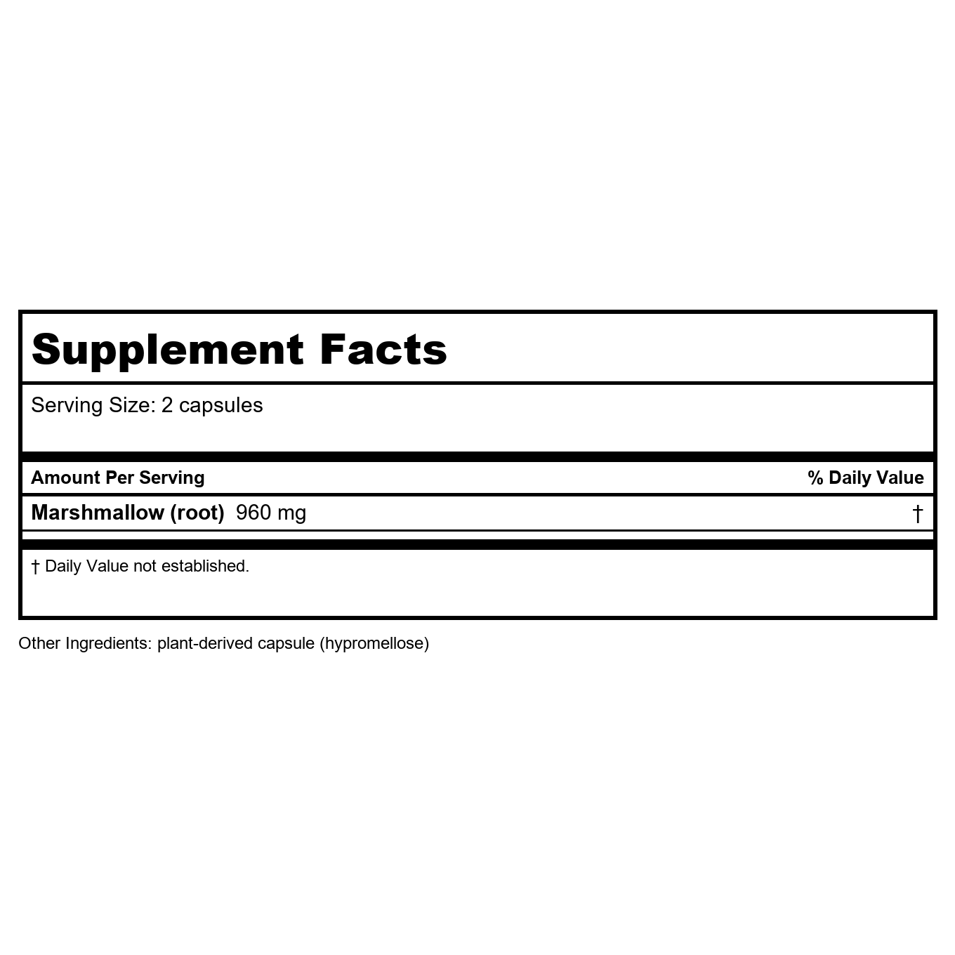Nature's Way Marshmallow Root 100 Vcaps - 2 Pack