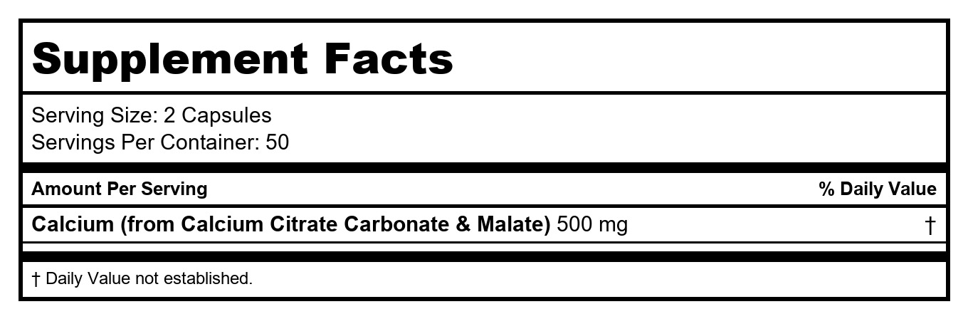 Nature's Way Calcium Citrate 100 Capsules - 3 Pack