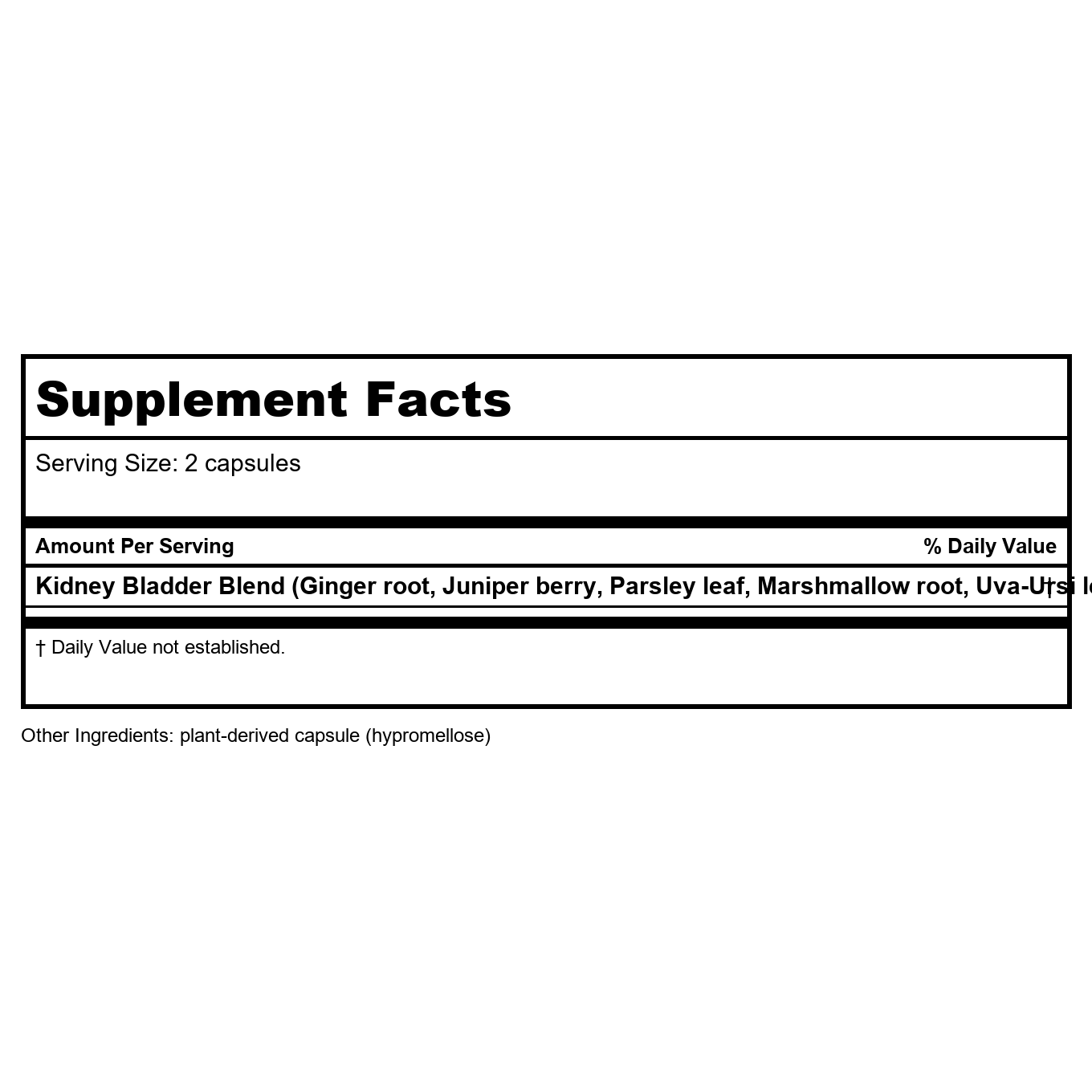 Nature's Way Kidney Bladder 100 Vcaps - 2 Pack