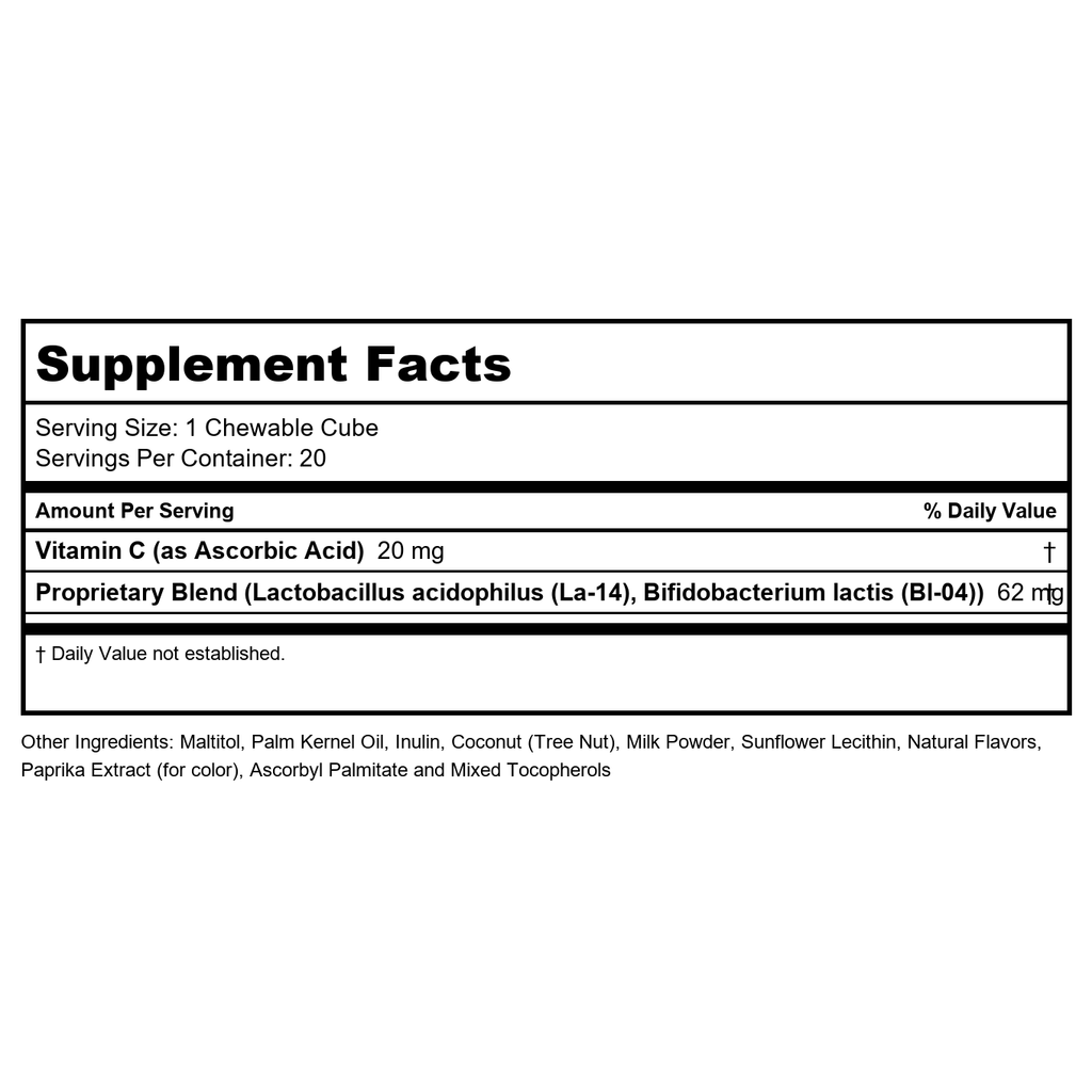 Ortho Molecular Flora Bites 20 Chewables - B073LZP5SG