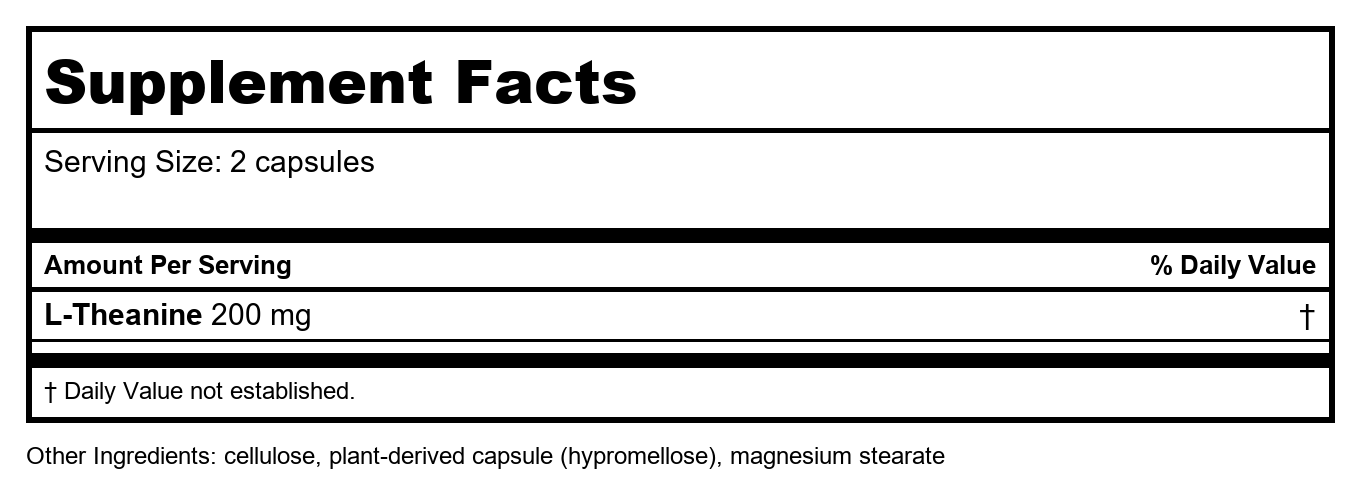 Nature's Way Enzymatic Therapy L-theanine 60 cap 09556 - 2 Pack