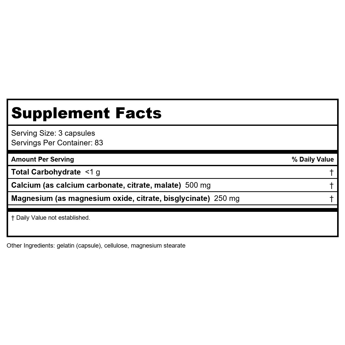 Nature's Way Calcium & Magnesium 100 Capsules - 2 Pack