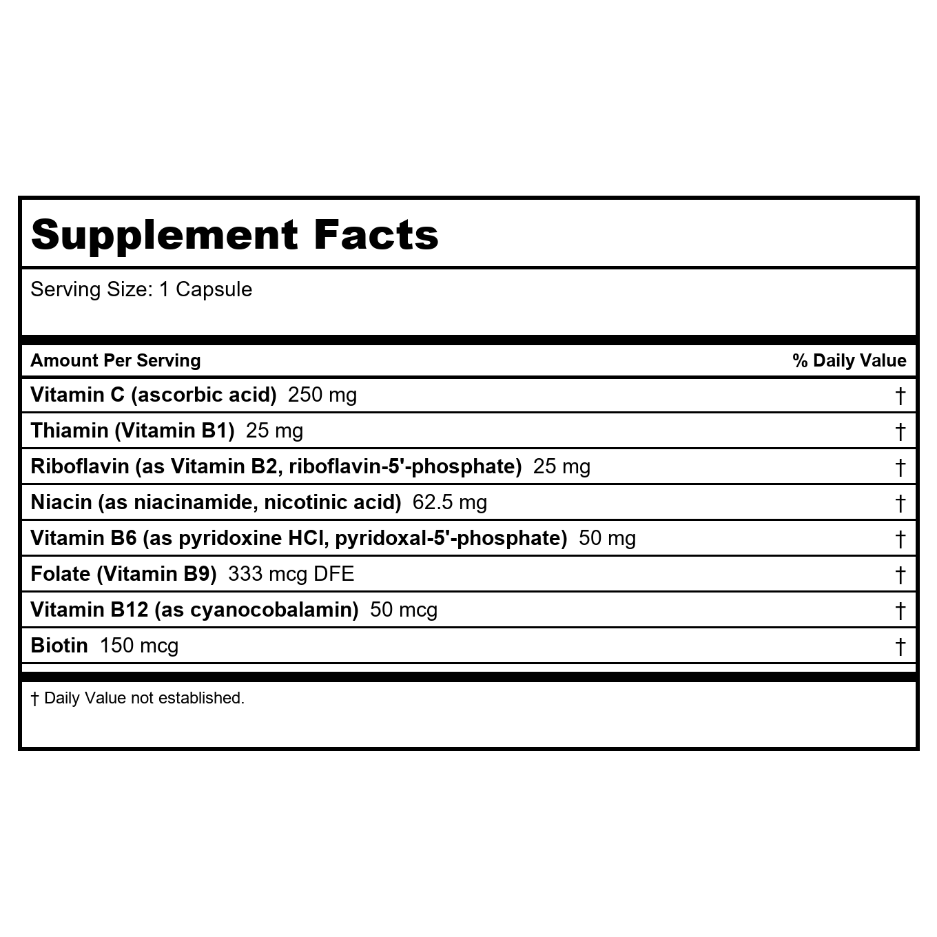 Nature's Way B-Stress Formula 100 Vcaps