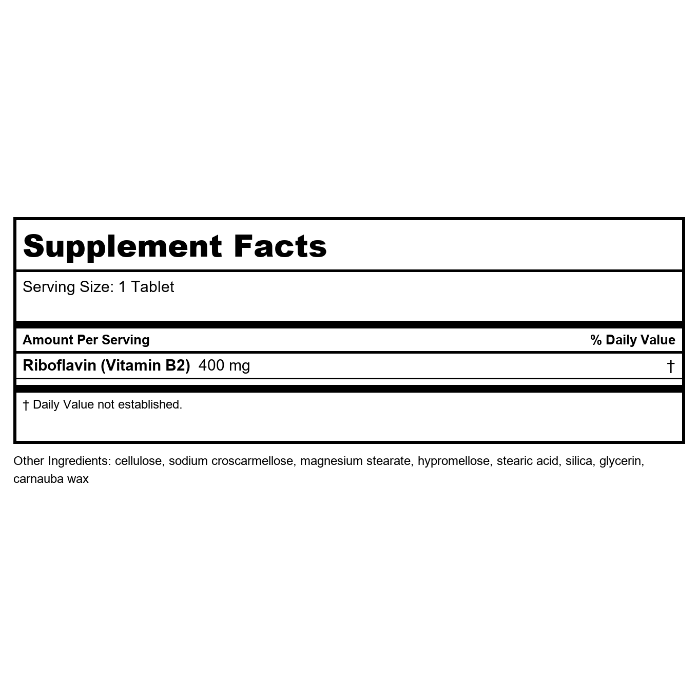 Nature's Way Riboflavin Vitamin B2 100 Capsules - 2 Pack