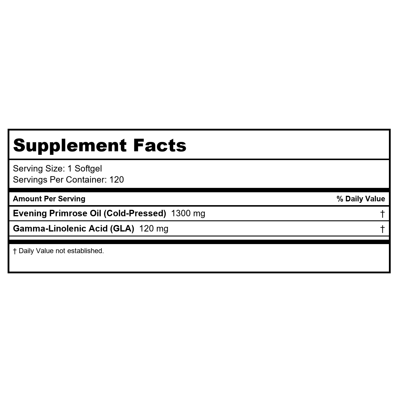 Nature's Way Evening Primrose Oil Max Strength 60 Softgels - 3 Pack