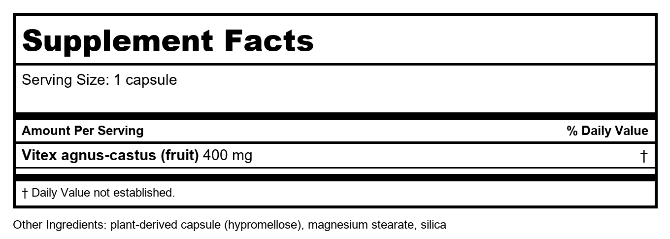 Nature's Way Vitex Fruit 100 Vcaps - 4 Pack