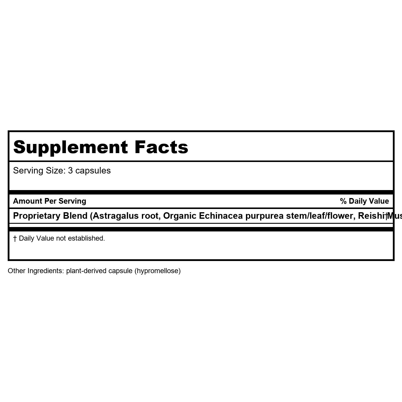 Nature's Way Echinacea Astragalus & Reishi 100 cap (413) - 3 Pack