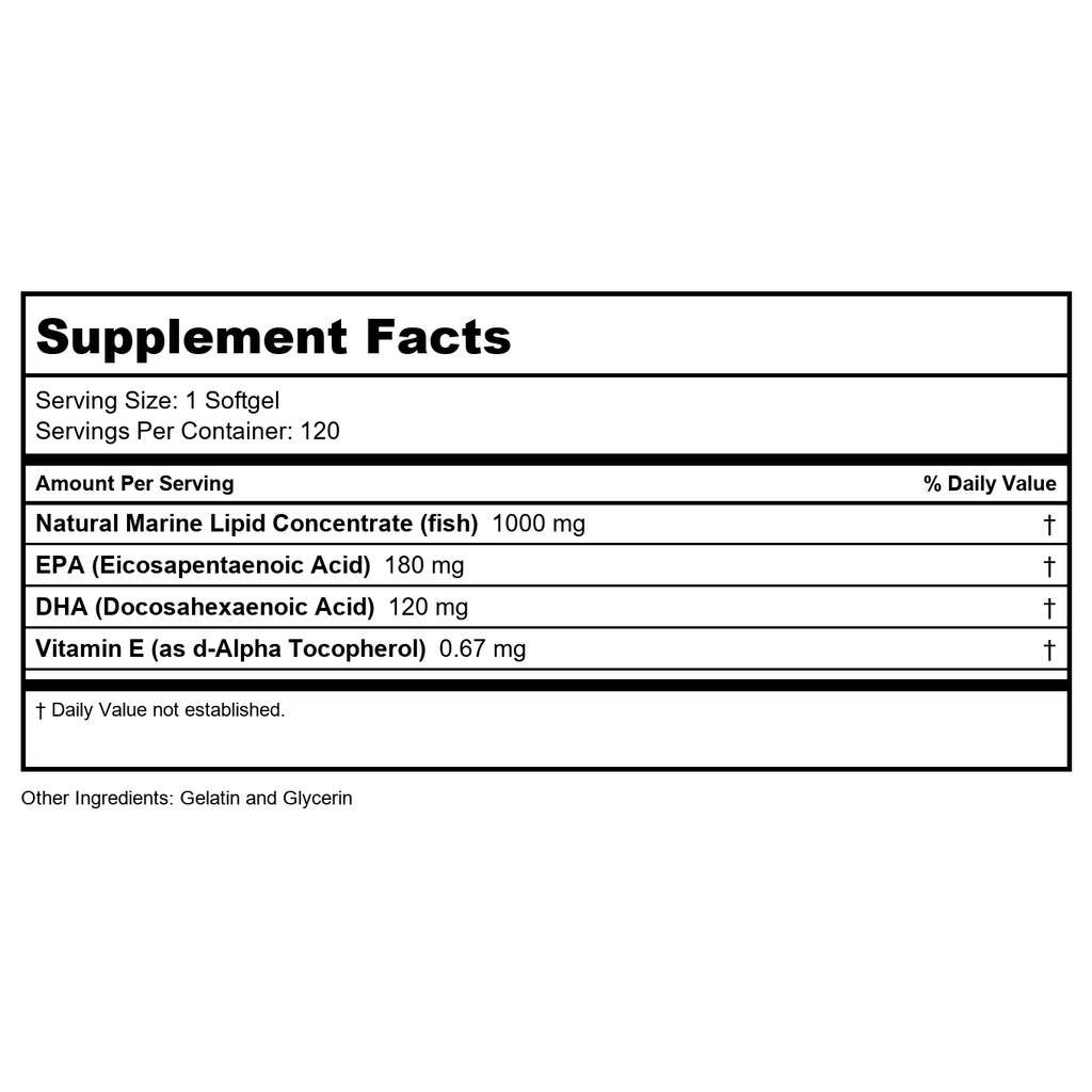 KAL Omega 3 | Omega-3 Fish Oil for Healthy Heart, Joint & Brain Support | 180mg EPA, 120mg DHA (60 CT, 120 Serv)   84006