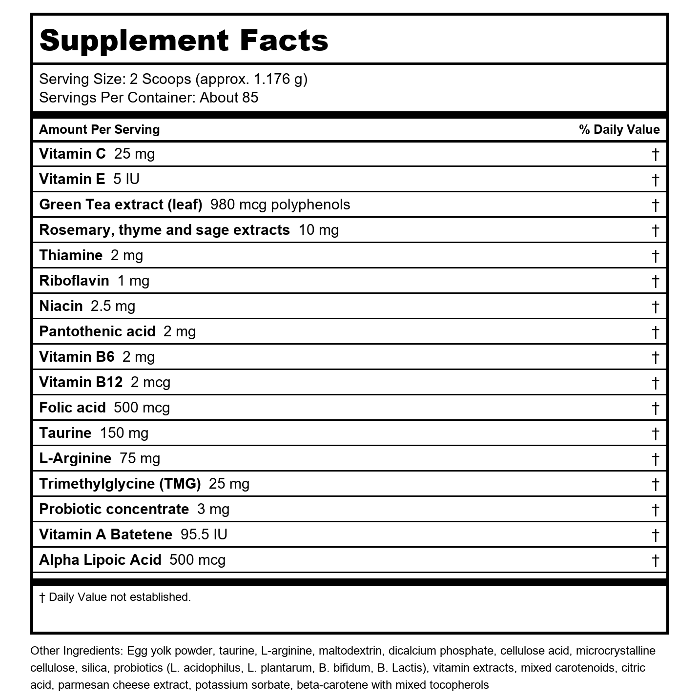 Life Extension Cat Mix ? For Heart, Kidney & Pancreatic Function + Gut Health ?with Vitamins & Essential Nutrients - Formula For Kitty - Gluten-Free, Non-GMO ? Net Wt.100 Grams (85 Servings)