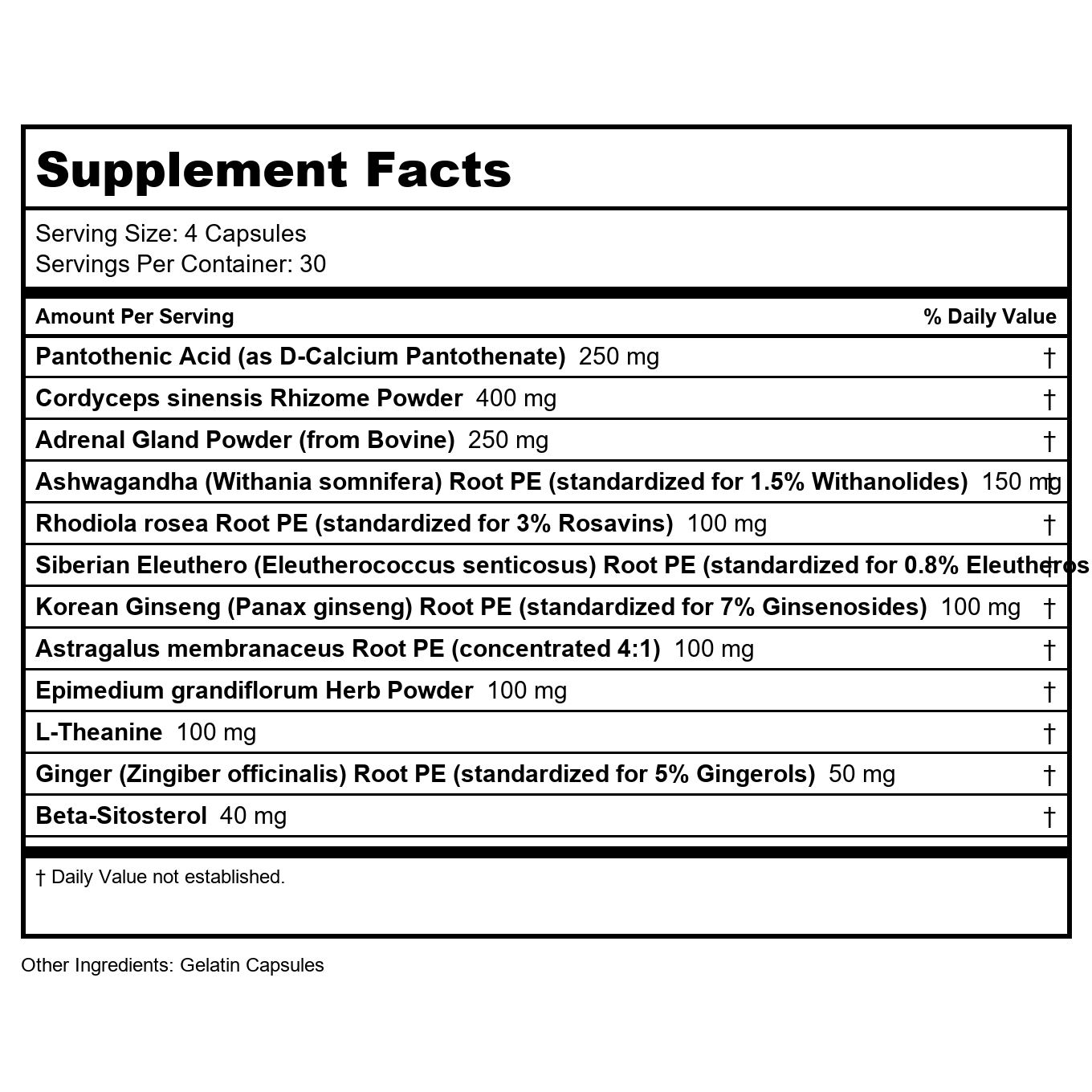 RLC, a-Drenal, Adrenal Support for Stress Relief and Energy, 120 Capsules - 2 Pack (240 Capsules)