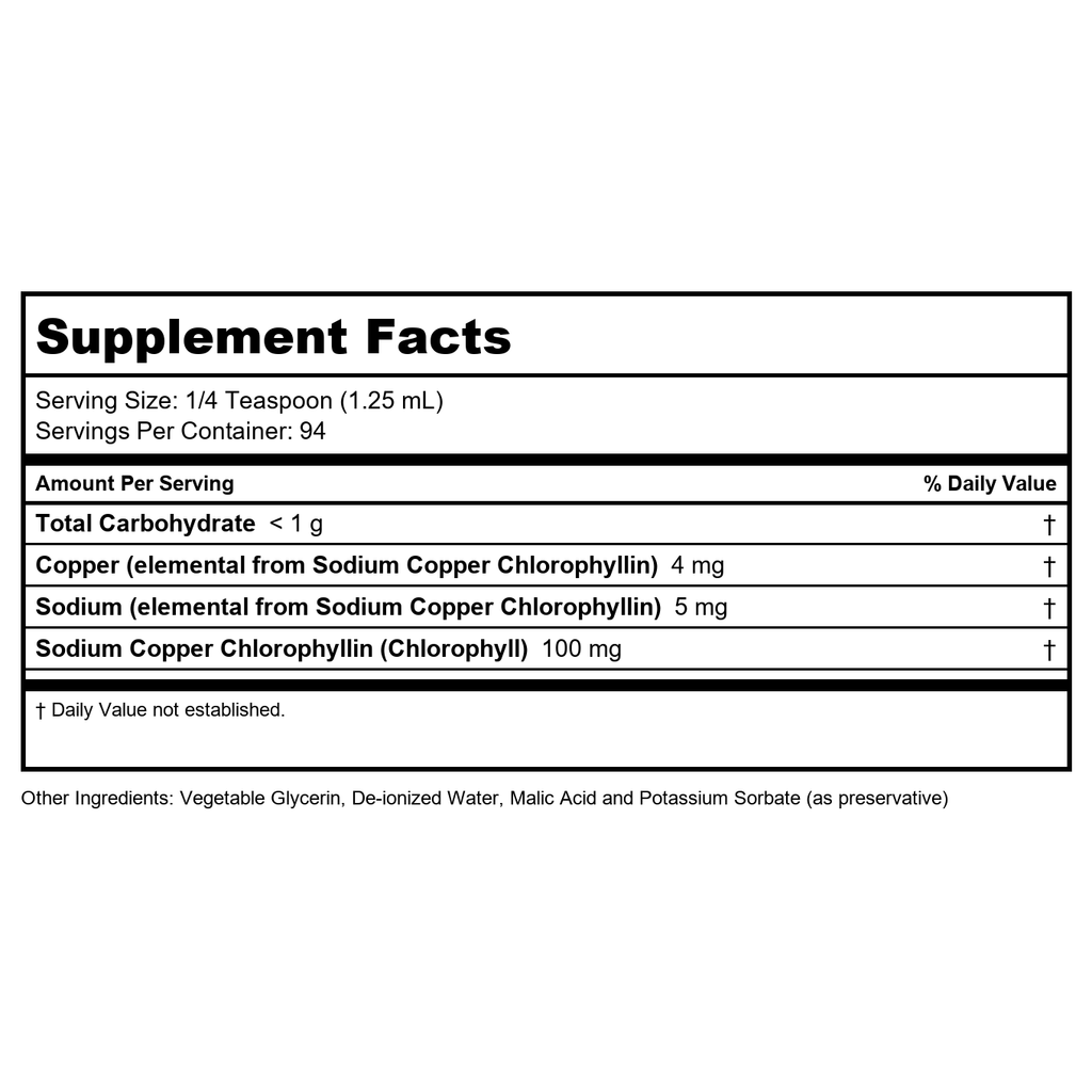 NOW Supplements, Extra Strength Liquid Chlorophyll, Unflavored, Internal Deodorizer*, Promotes Cleansing*, Freshens Breath*, 4X Concentration, 4 FL. OZ. (118 mL)