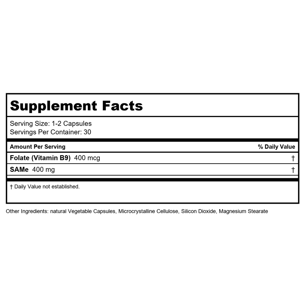Ortho Molecular SAMe - 60 Capsules