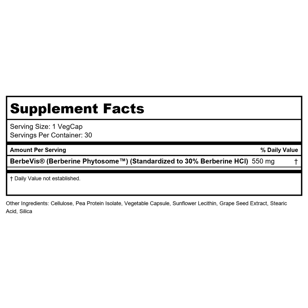 SOLARAY Berberine Phytosome - 30 Servings, 30 VegCaps  77327