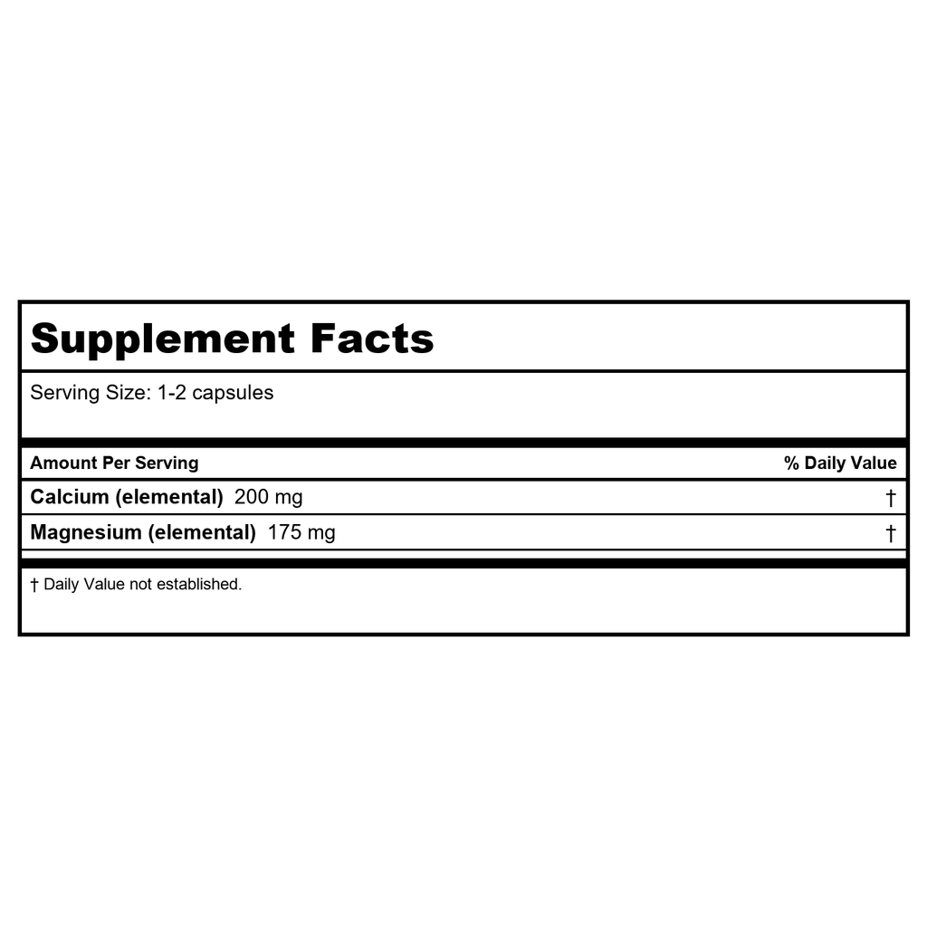 Ortho Molecular Reacted Cal-Mag 90 Capsules