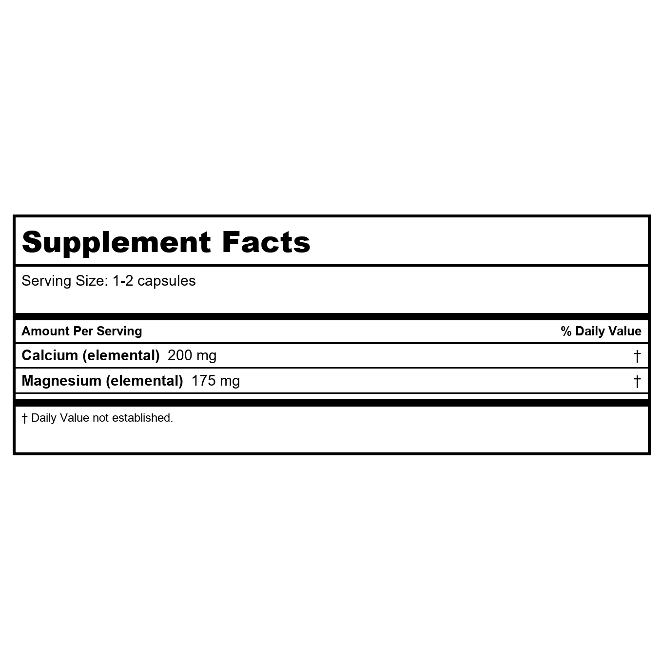 Ortho Molecular Reacted Cal-Mag 90 Capsules