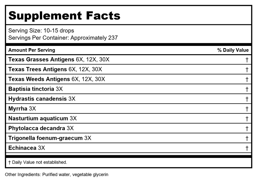 PROGENA - Allergena Texas Cedar Fever (2 FL Ounce)