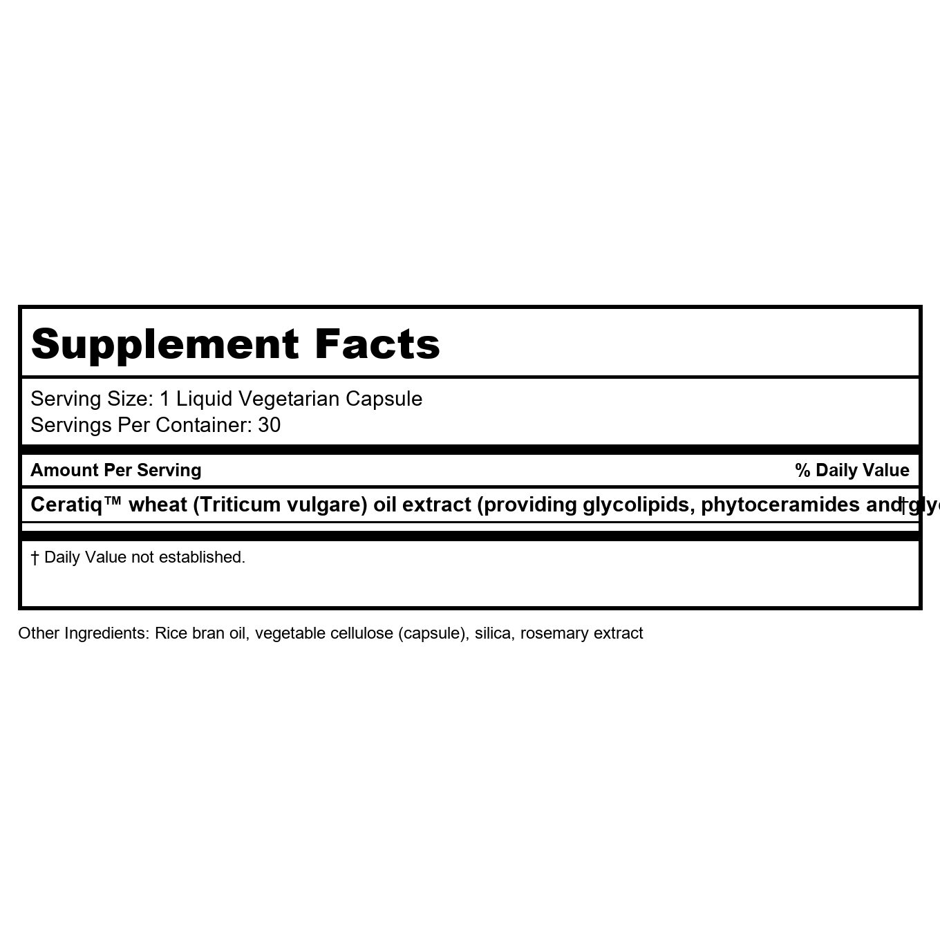 Life Extension Skin Restoring Phytoceramides with Lipowheat