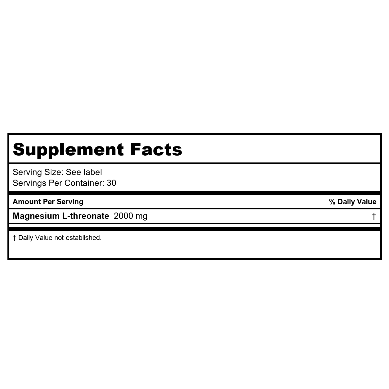 Mag Threonate Ortho Molecular Products 60 Capsules