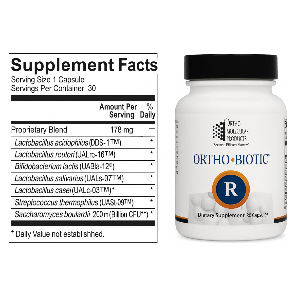 Ortho Molecular Product Ortho Biotic® R 30 count