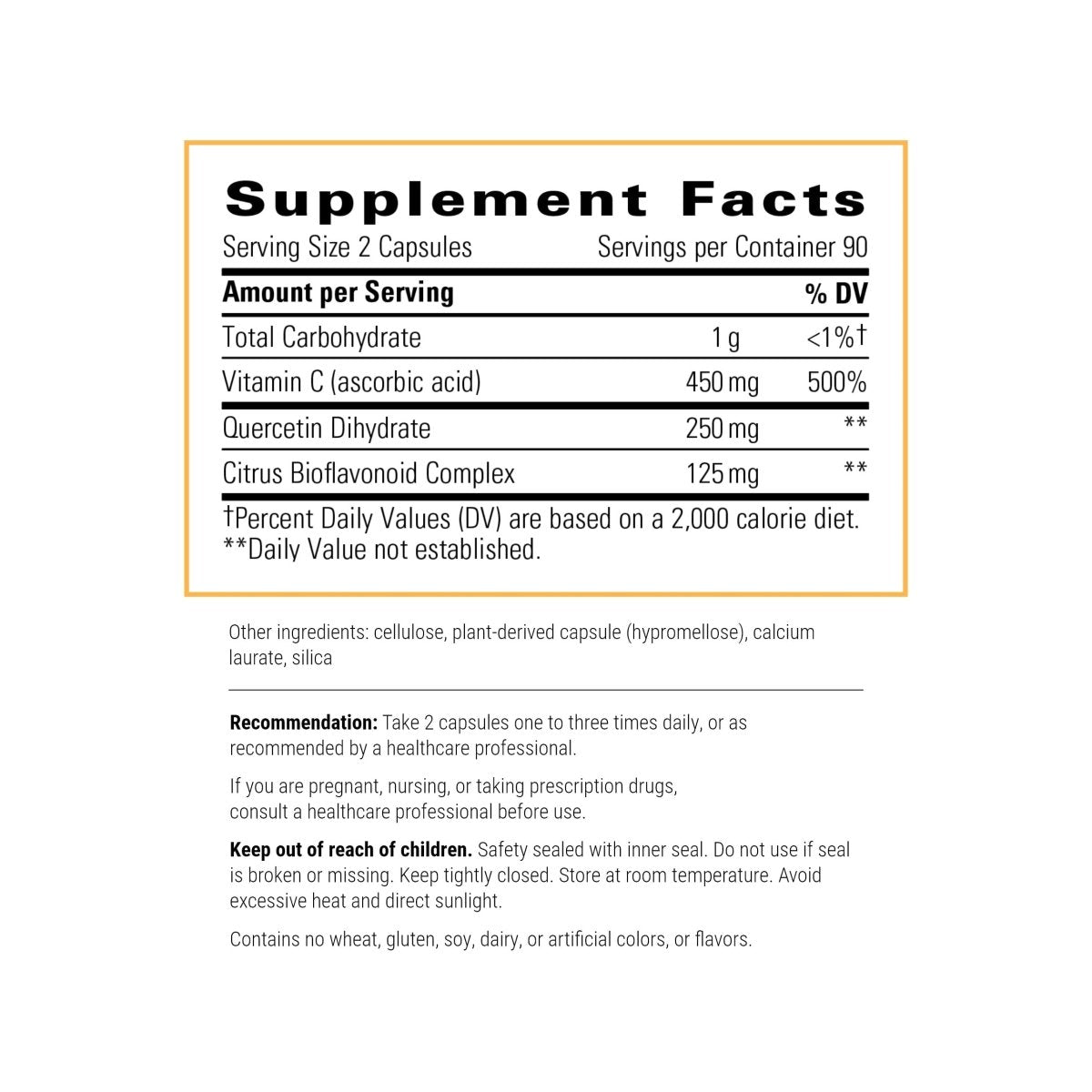 Integrative Therapeutics Vitamin C with Quercetin - 180 Capsules