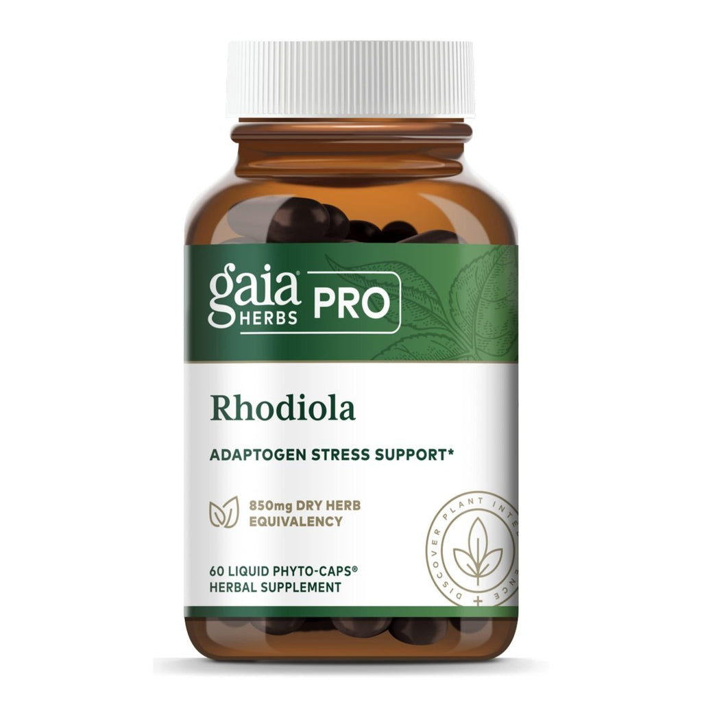 Gaia PRO Rhodiola - Your Key to Adaptogen Stress Support & Relief 60 Capsules