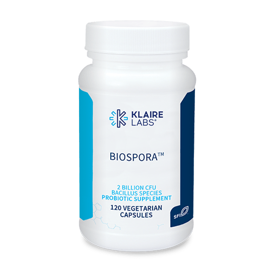Klaire Labs Biospora Probiotic 2 Billion CFU 120 Vcaps