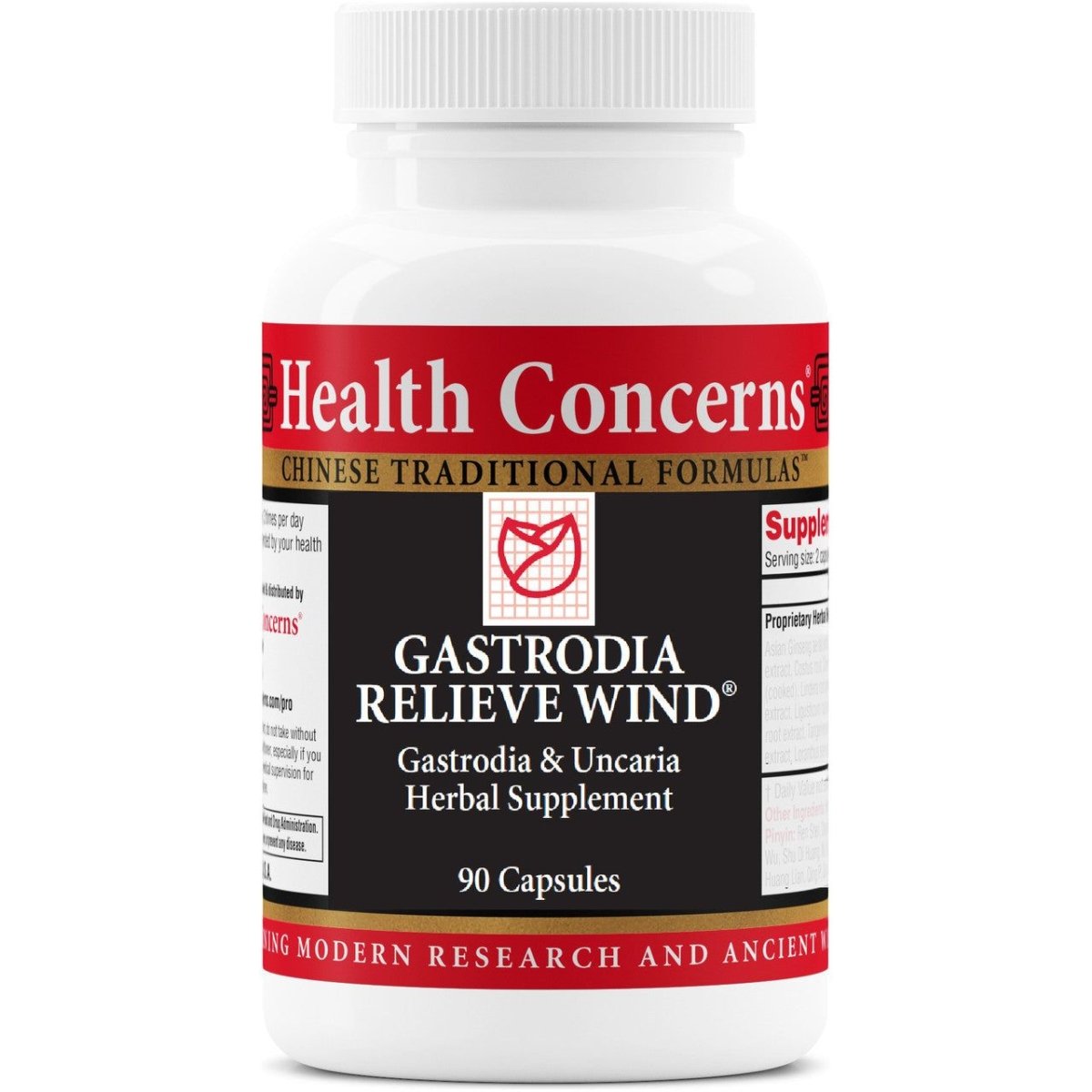 Kan Herb Traditional Gastrodia and Uncaria Wind Relief 60 Tablets