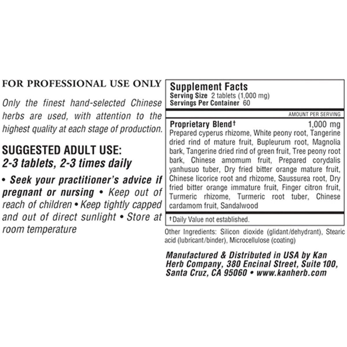 Kan Herb Traditionals Liver Flow 120 Tablets